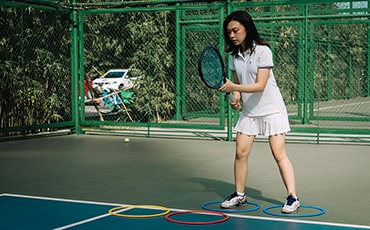 hình ảnh dạy tennis cơ bản tại MST